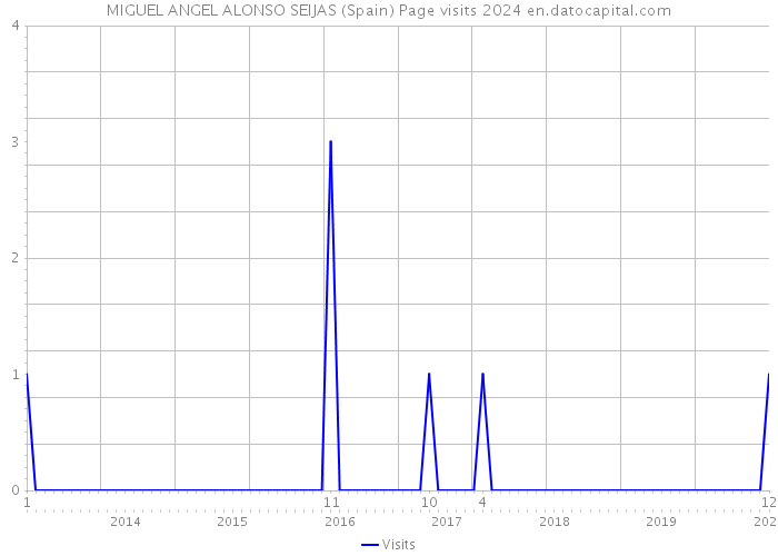 MIGUEL ANGEL ALONSO SEIJAS (Spain) Page visits 2024 