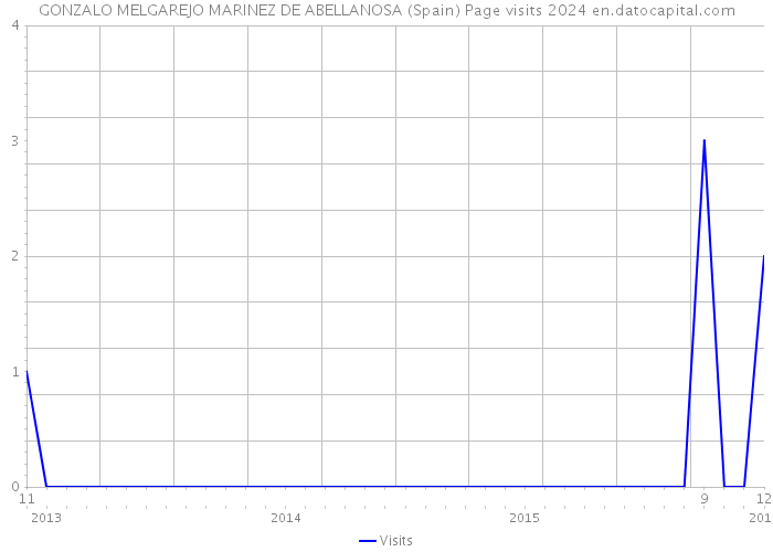 GONZALO MELGAREJO MARINEZ DE ABELLANOSA (Spain) Page visits 2024 