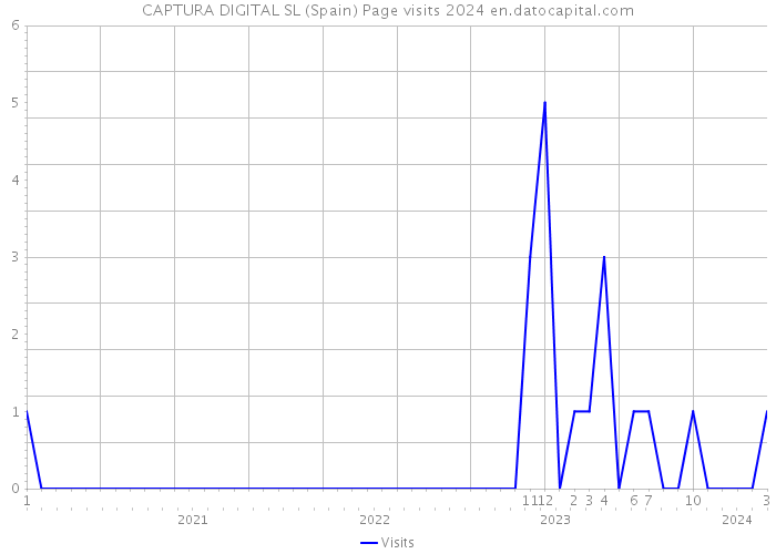 CAPTURA DIGITAL SL (Spain) Page visits 2024 