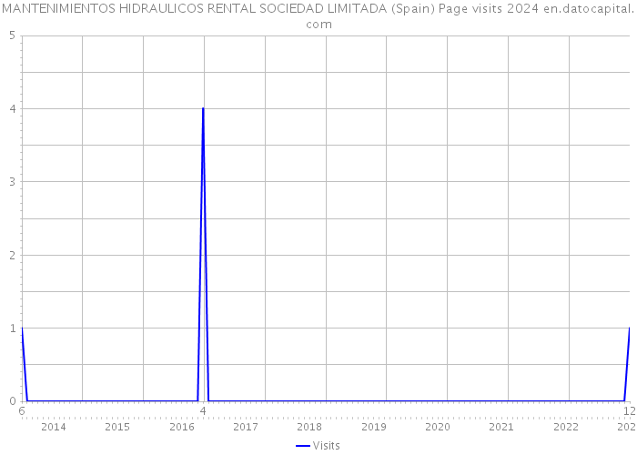 MANTENIMIENTOS HIDRAULICOS RENTAL SOCIEDAD LIMITADA (Spain) Page visits 2024 
