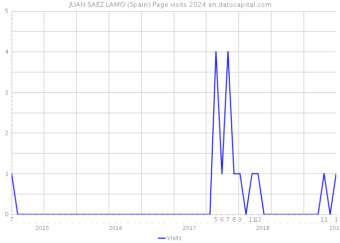 JUAN SAEZ LAMO (Spain) Page visits 2024 