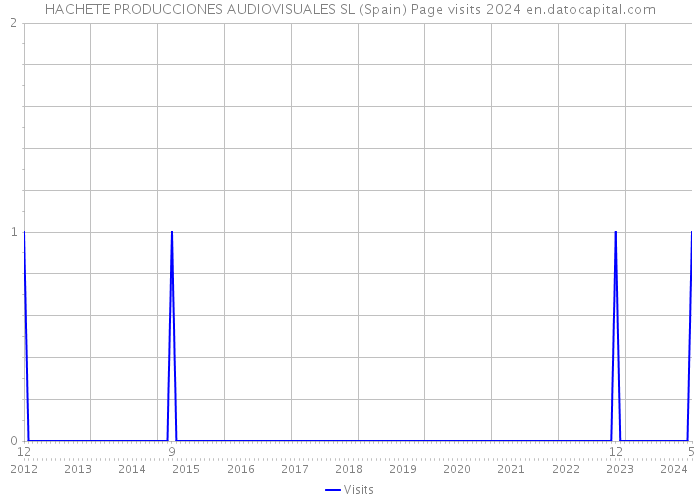 HACHETE PRODUCCIONES AUDIOVISUALES SL (Spain) Page visits 2024 