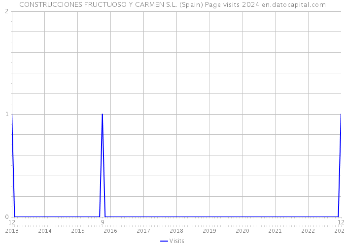 CONSTRUCCIONES FRUCTUOSO Y CARMEN S.L. (Spain) Page visits 2024 