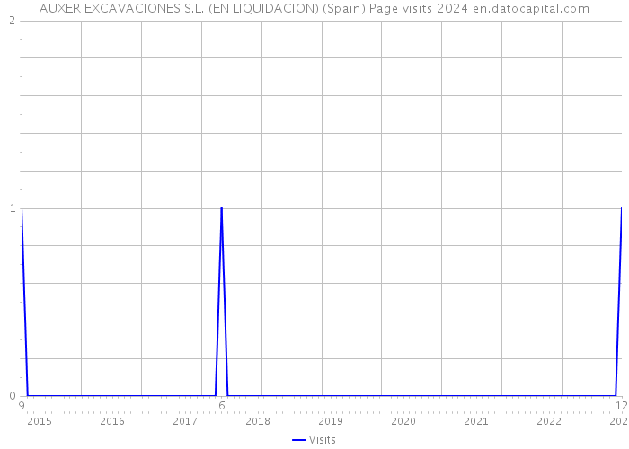 AUXER EXCAVACIONES S.L. (EN LIQUIDACION) (Spain) Page visits 2024 