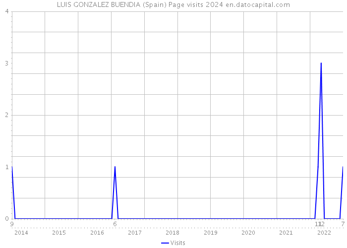 LUIS GONZALEZ BUENDIA (Spain) Page visits 2024 
