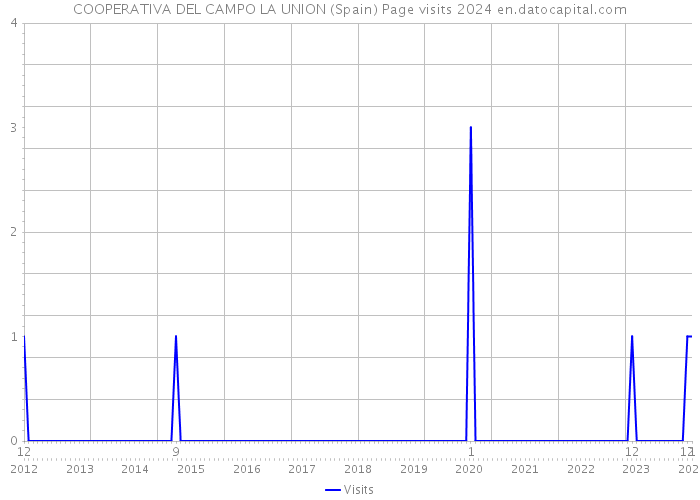 COOPERATIVA DEL CAMPO LA UNION (Spain) Page visits 2024 