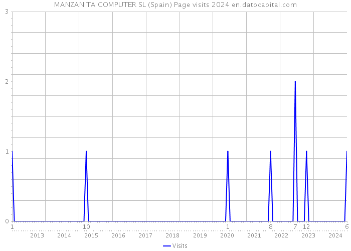 MANZANITA COMPUTER SL (Spain) Page visits 2024 