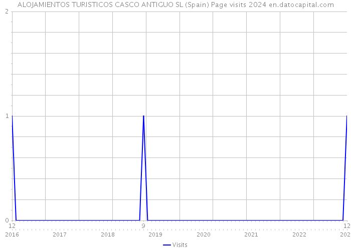 ALOJAMIENTOS TURISTICOS CASCO ANTIGUO SL (Spain) Page visits 2024 