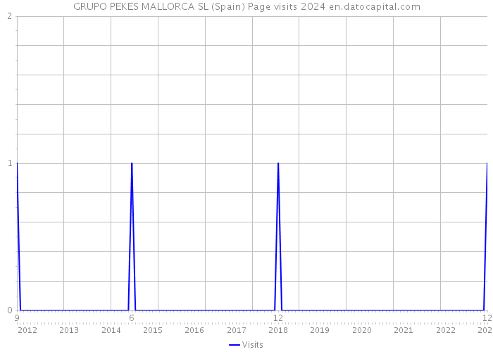 GRUPO PEKES MALLORCA SL (Spain) Page visits 2024 