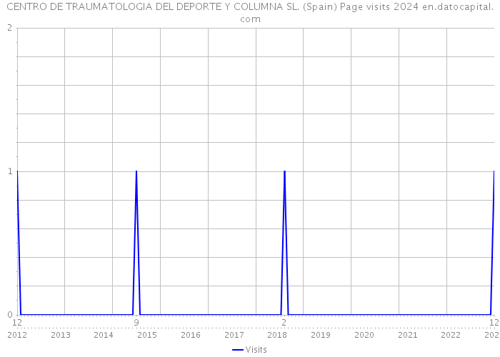 CENTRO DE TRAUMATOLOGIA DEL DEPORTE Y COLUMNA SL. (Spain) Page visits 2024 