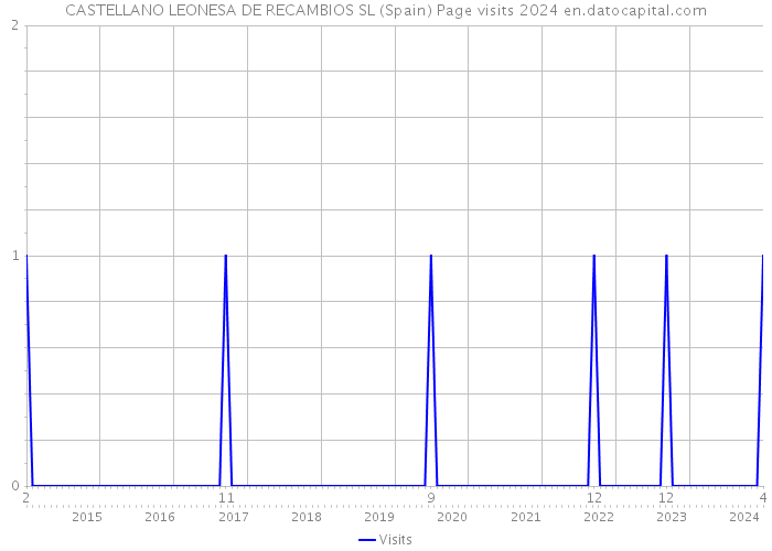 CASTELLANO LEONESA DE RECAMBIOS SL (Spain) Page visits 2024 