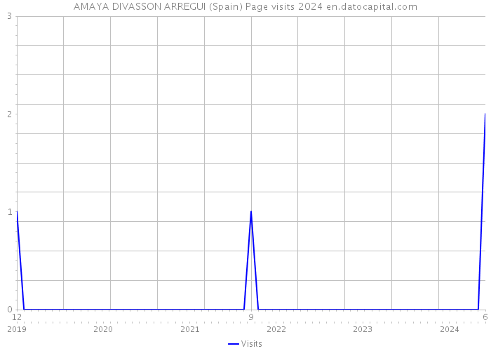 AMAYA DIVASSON ARREGUI (Spain) Page visits 2024 