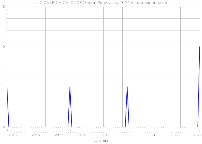 LUIG GARRIGA CALONGE (Spain) Page visits 2024 