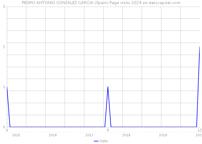 PEDRO ANTONIO GONZALEZ GARCIA (Spain) Page visits 2024 