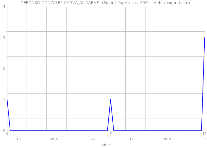 ILDEFONSO GONZALEZ CARVAJAL RAFAEL (Spain) Page visits 2024 