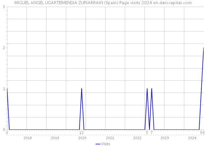 MIGUEL ANGEL UGARTEMENDIA ZURIARRAIN (Spain) Page visits 2024 