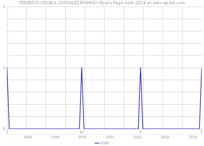 FEDERICO CEJUELA GONZALEZ MOHINO (Spain) Page visits 2024 