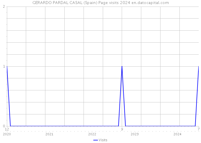 GERARDO PARDAL CASAL (Spain) Page visits 2024 