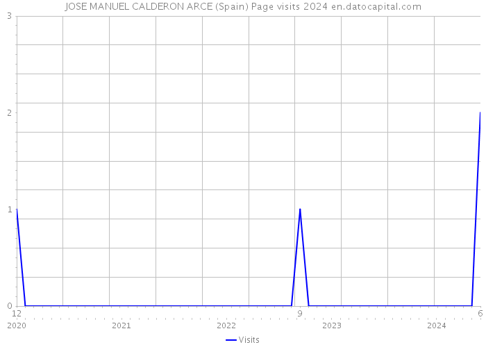 JOSE MANUEL CALDERON ARCE (Spain) Page visits 2024 