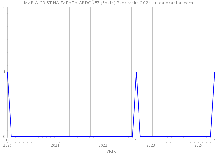 MARIA CRISTINA ZAPATA ORDOÑEZ (Spain) Page visits 2024 