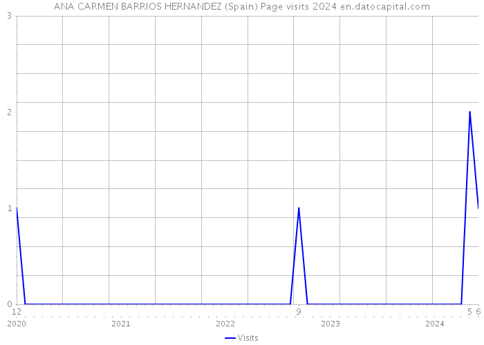 ANA CARMEN BARRIOS HERNANDEZ (Spain) Page visits 2024 