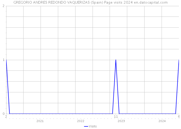 GREGORIO ANDRES REDONDO VAQUERIZAS (Spain) Page visits 2024 