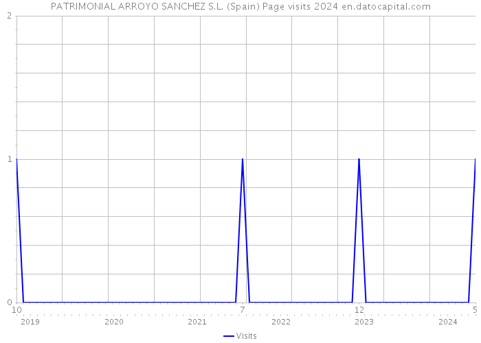 PATRIMONIAL ARROYO SANCHEZ S.L. (Spain) Page visits 2024 