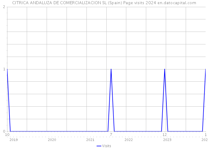 CITRICA ANDALUZA DE COMERCIALIZACION SL (Spain) Page visits 2024 