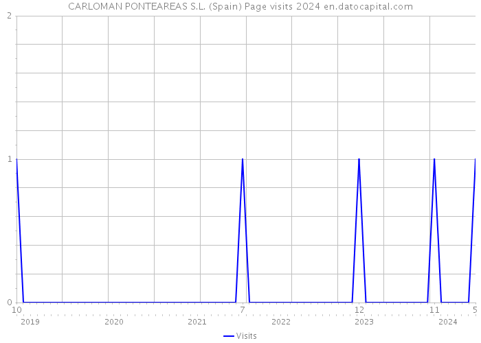 CARLOMAN PONTEAREAS S.L. (Spain) Page visits 2024 