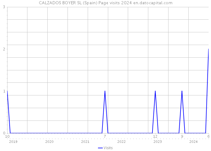 CALZADOS BOYER SL (Spain) Page visits 2024 