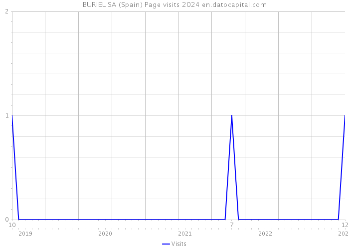 BURIEL SA (Spain) Page visits 2024 