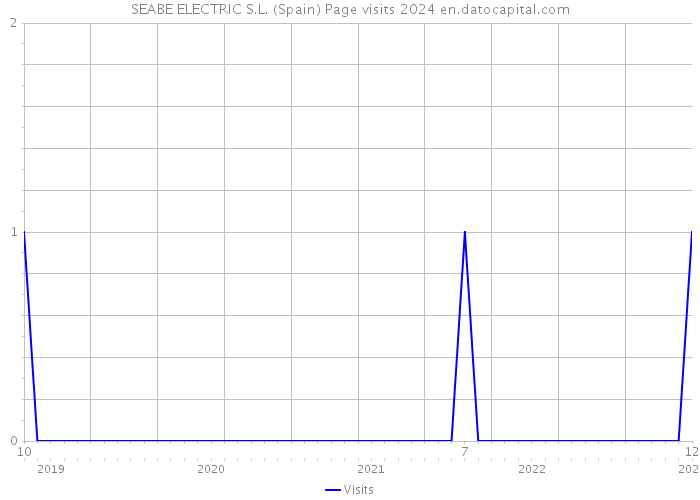 SEABE ELECTRIC S.L. (Spain) Page visits 2024 