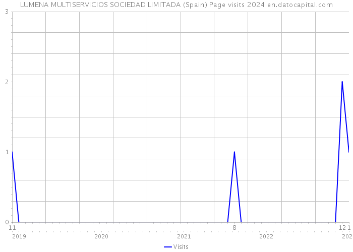 LUMENA MULTISERVICIOS SOCIEDAD LIMITADA (Spain) Page visits 2024 