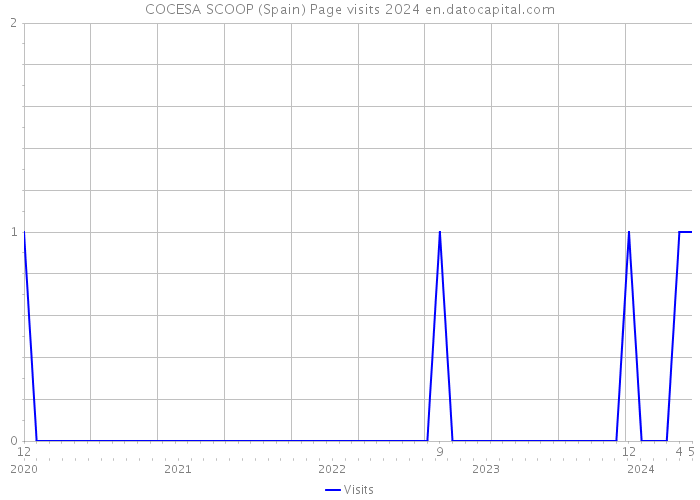COCESA SCOOP (Spain) Page visits 2024 