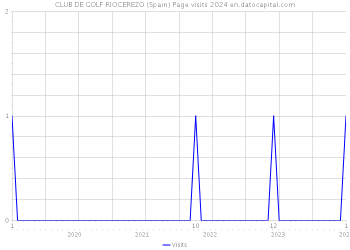 CLUB DE GOLF RIOCEREZO (Spain) Page visits 2024 