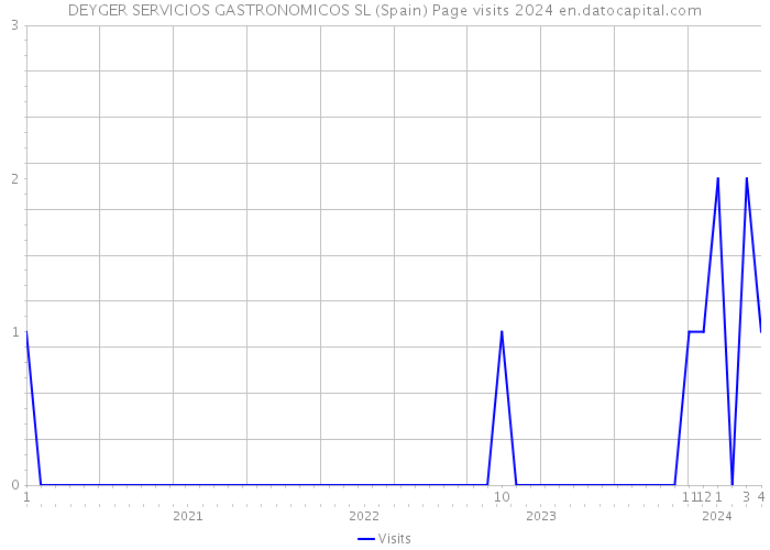 DEYGER SERVICIOS GASTRONOMICOS SL (Spain) Page visits 2024 