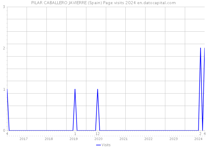PILAR CABALLERO JAVIERRE (Spain) Page visits 2024 