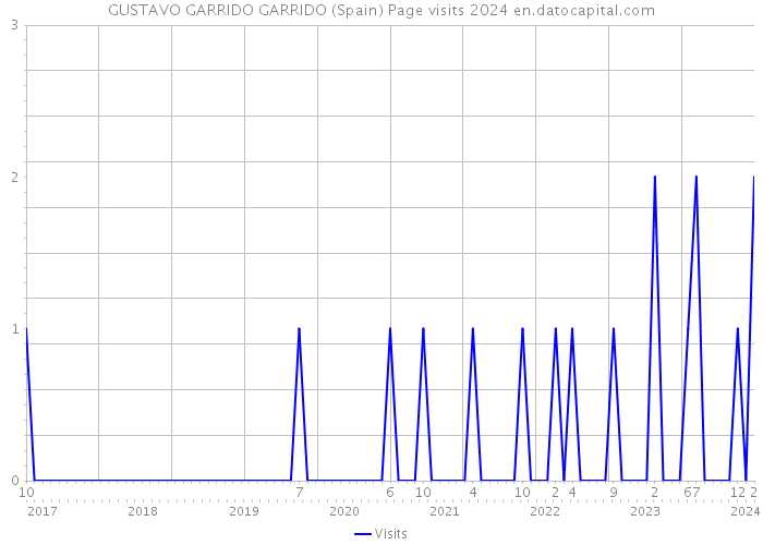 GUSTAVO GARRIDO GARRIDO (Spain) Page visits 2024 
