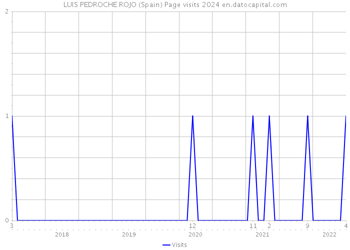 LUIS PEDROCHE ROJO (Spain) Page visits 2024 