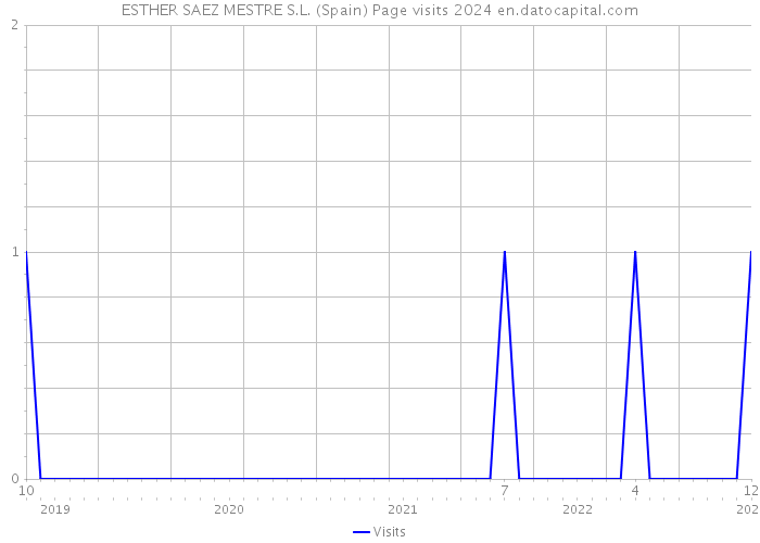 ESTHER SAEZ MESTRE S.L. (Spain) Page visits 2024 