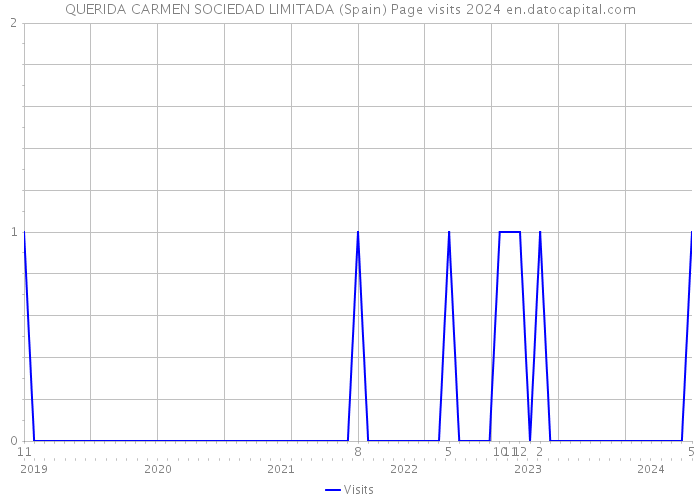 QUERIDA CARMEN SOCIEDAD LIMITADA (Spain) Page visits 2024 