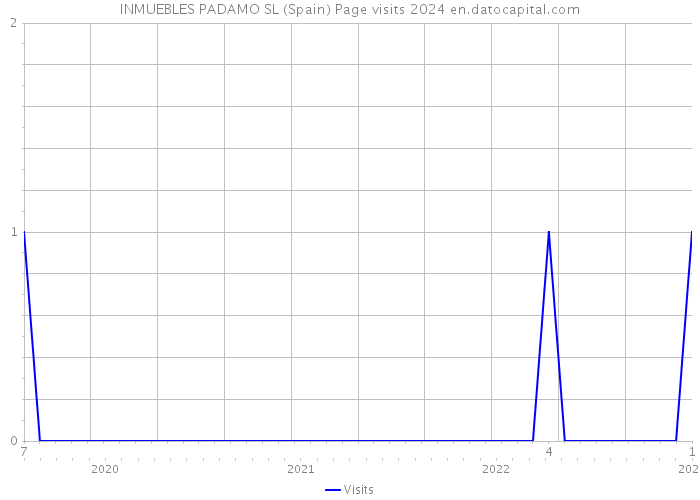 INMUEBLES PADAMO SL (Spain) Page visits 2024 