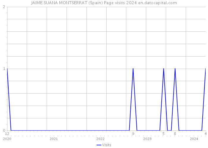 JAIME SUANA MONTSERRAT (Spain) Page visits 2024 