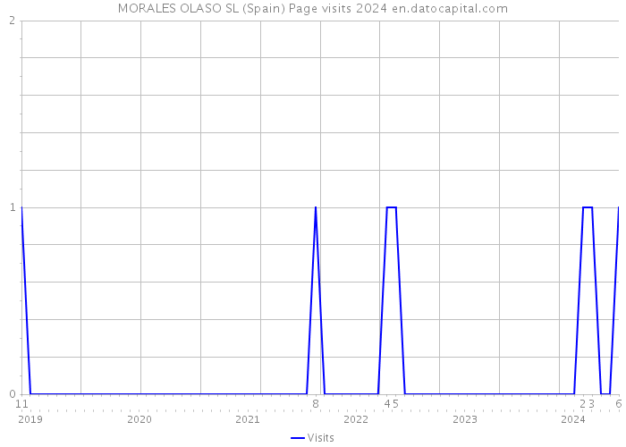 MORALES OLASO SL (Spain) Page visits 2024 