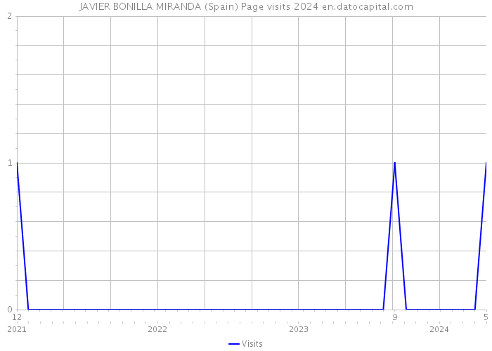 JAVIER BONILLA MIRANDA (Spain) Page visits 2024 