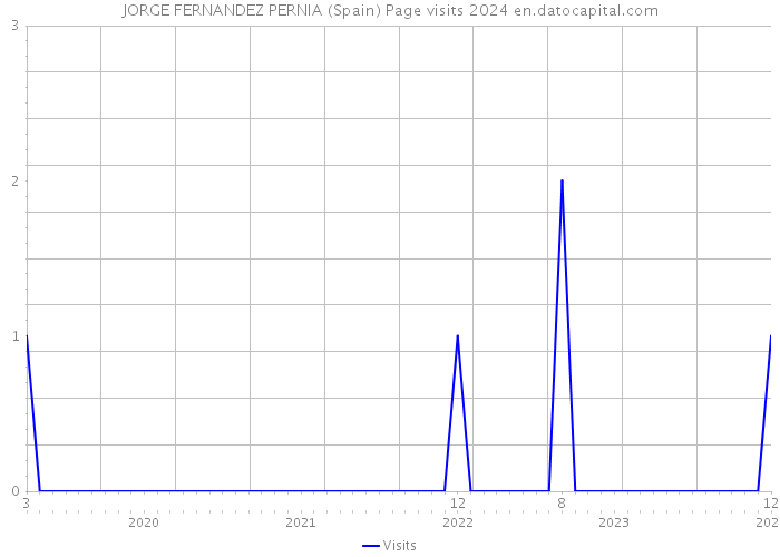 JORGE FERNANDEZ PERNIA (Spain) Page visits 2024 