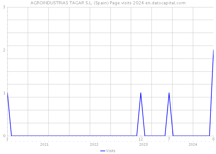 AGROINDUSTRIAS TAGAR S.L. (Spain) Page visits 2024 