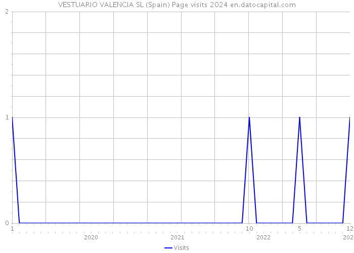 VESTUARIO VALENCIA SL (Spain) Page visits 2024 