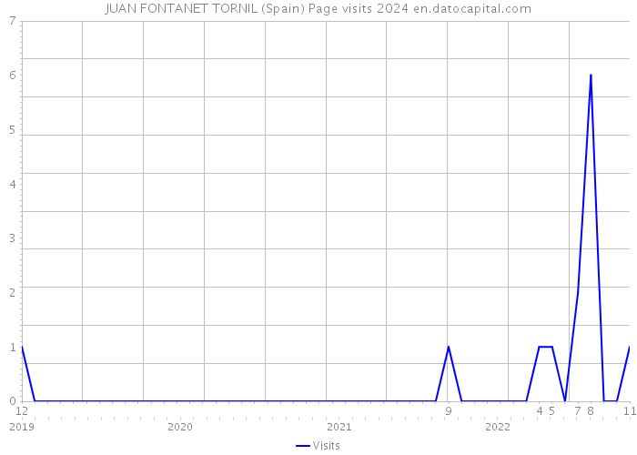 JUAN FONTANET TORNIL (Spain) Page visits 2024 