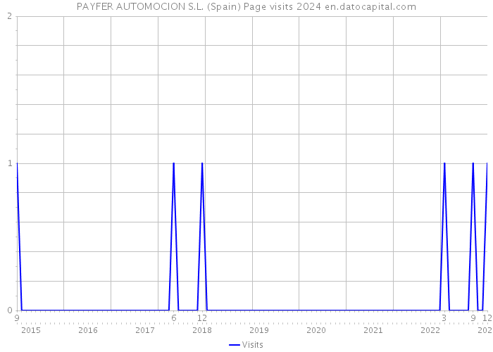 PAYFER AUTOMOCION S.L. (Spain) Page visits 2024 